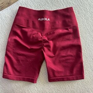 Aurola cute stretchy gym shorts with butt scrunch